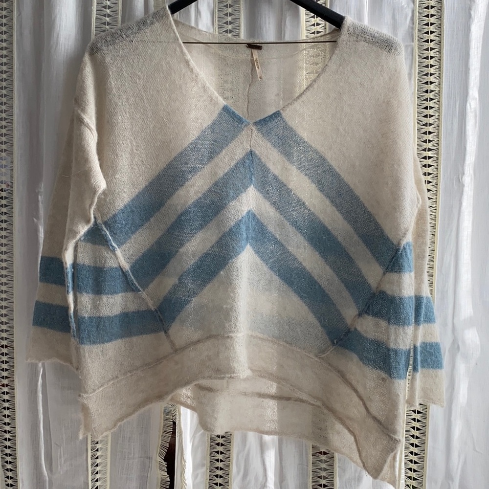 Free People Alpaca Chevron Sweater